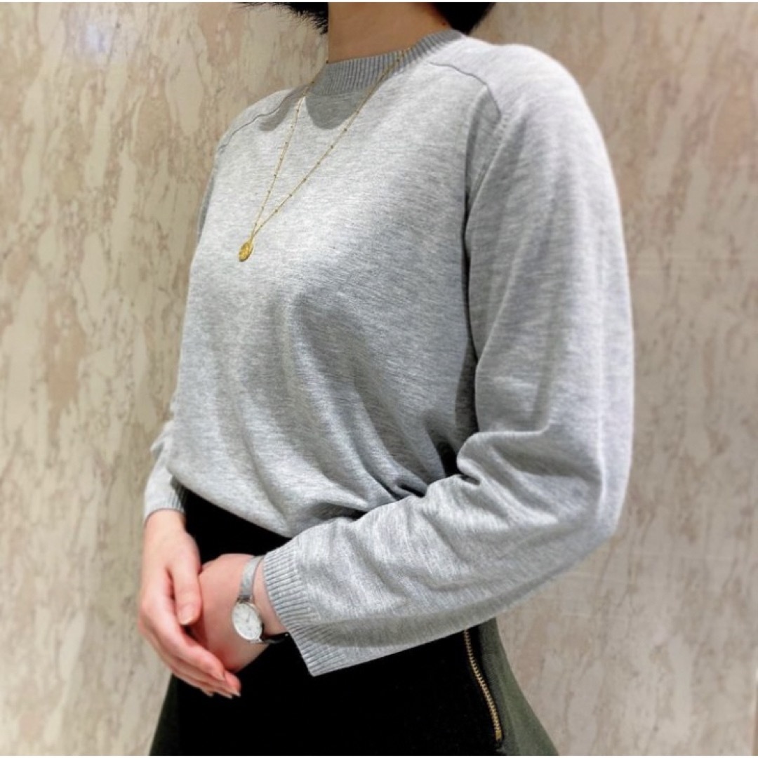 MADISONBLUE(マディソンブルー)の【新品未使用】  マディソンブルー HELLO CREW L/S プルオーバー レディースのトップス(ニット/セーター)の商品写真