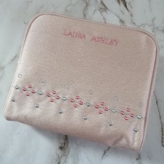 LAURA ASHLEY - 新品 ローラアシュレイ ポーチ マルチポーチ スモーキーピンク