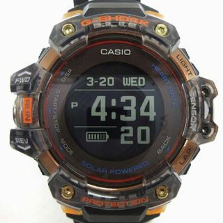 ジーショック(G-SHOCK)のカシオジーショック 美品 G-SQUAD 腕時計 黒 オレンジ ■SM1(腕時計(デジタル))