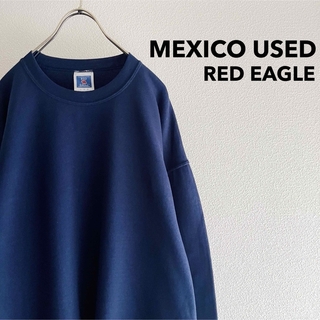メキシコ製 “RED EAGLE” Plain Pullover / ネイビー(スウェット)