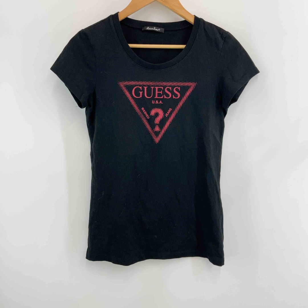 GUESS(ゲス)のGUESS ゲス 　黒　ブラック　丸首　レディース 　半袖　Tシャツ レディースのトップス(カットソー(半袖/袖なし))の商品写真