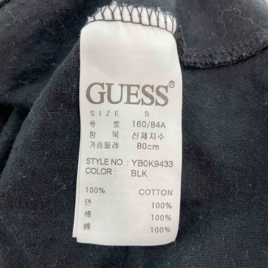 GUESS(ゲス)のGUESS ゲス 　黒　ブラック　丸首　レディース 　半袖　Tシャツ レディースのトップス(カットソー(半袖/袖なし))の商品写真