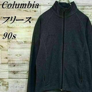 コロンビア(Columbia)の【043】90sUSA規格コロンビア刺繍ロゴフルジップフリースジャケット(ブルゾン)