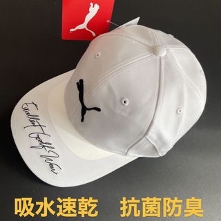 プーマ(PUMA)の新品定価6600円プーマゴルフ高機能メンズキャップ帽子白(キャップ)