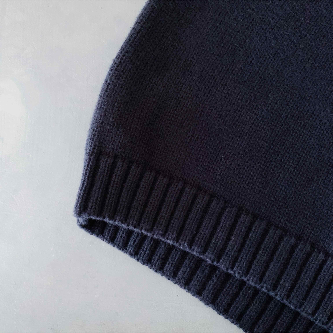 LANDS’END(ランズエンド)のUSA製 1990s “LANDS’END” Knit Vest / ネイビー メンズのトップス(ベスト)の商品写真