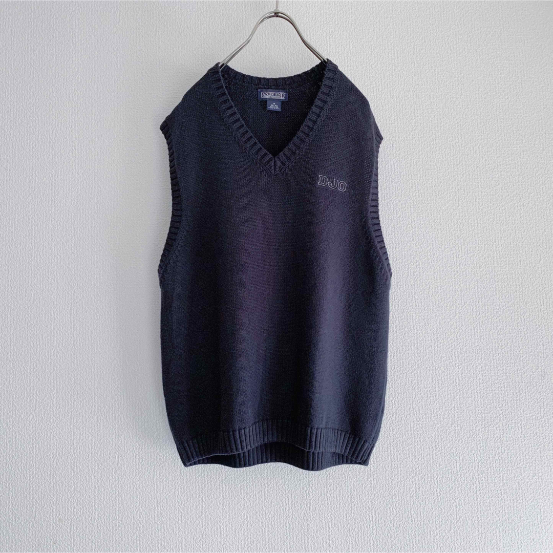 LANDS’END(ランズエンド)のUSA製 1990s “LANDS’END” Knit Vest / ネイビー メンズのトップス(ベスト)の商品写真