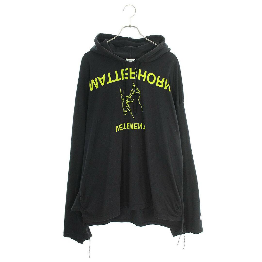 VETEMENTS(ヴェトモン)のヴェトモン  18SS  WSS18TR11 MATTERHORM再構築オーバーサイズパーカー メンズ S メンズのトップス(パーカー)の商品写真