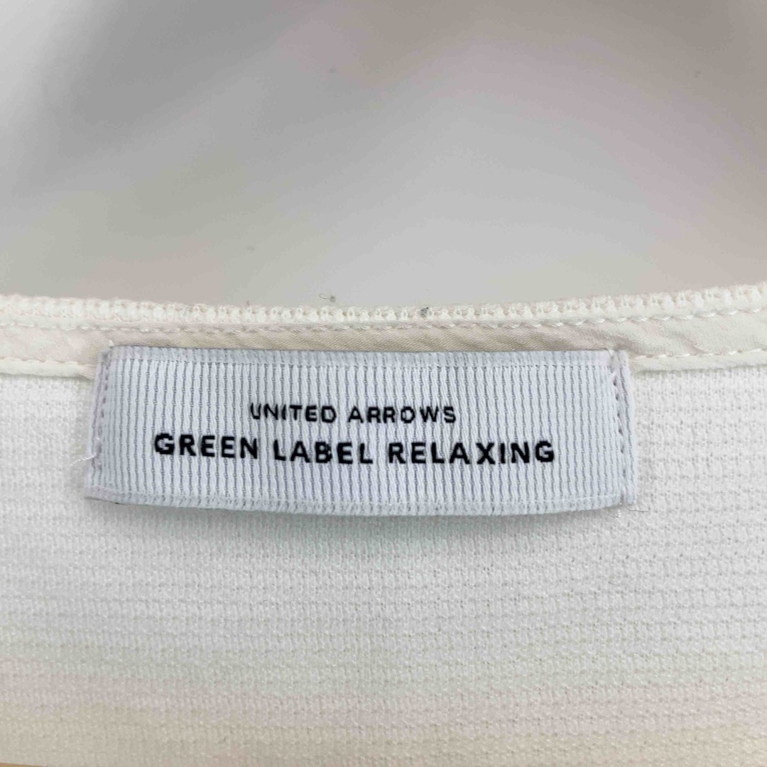 UNITED ARROWS green label relaxing(ユナイテッドアローズグリーンレーベルリラクシング)のUNITED ARROWS green label relaxing ユナイテッドアローズグリーンレーベルリラクシング レディース Tシャツ 半袖 ホワイト レディースのトップス(Tシャツ(半袖/袖なし))の商品写真