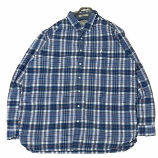 エルエルビーン(L.L.Bean)のL.L.Bean 長袖シャツ チェック 胸ポケット US古着 o17①(シャツ)