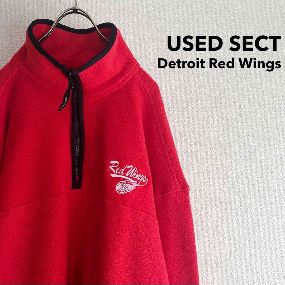 古着 “Detroit Red Wings” Half Zip Fleece メンズのジャケット/アウター(ブルゾン)の商品写真