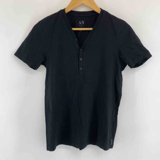 アルマーニエクスチェンジ(ARMANI EXCHANGE)のARMANI EXCHANGE アルマーニエクスチェンジ メンズ Tシャツ（半袖）ブラック 無地(Tシャツ/カットソー(半袖/袖なし))