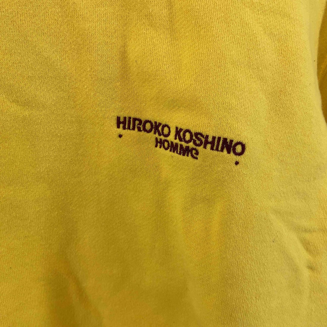 HIROKO KOSHINO(ヒロココシノ)のHIROKO KOSHINO ヒロココシノ メンズ スウェット ロゴ イエロー コットン メンズのトップス(スウェット)の商品写真