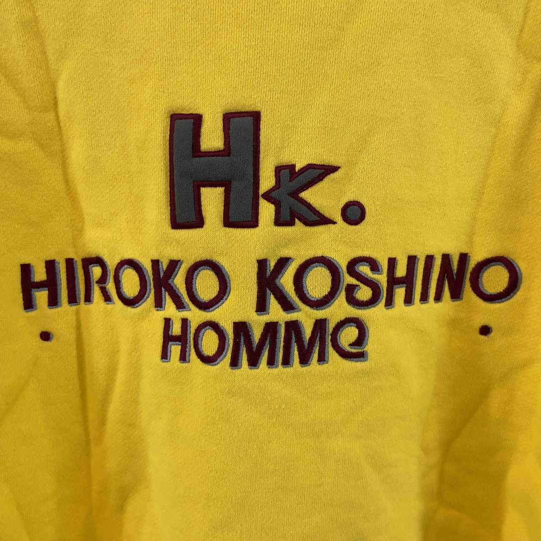 HIROKO KOSHINO(ヒロココシノ)のHIROKO KOSHINO ヒロココシノ メンズ スウェット ロゴ イエロー コットン メンズのトップス(スウェット)の商品写真