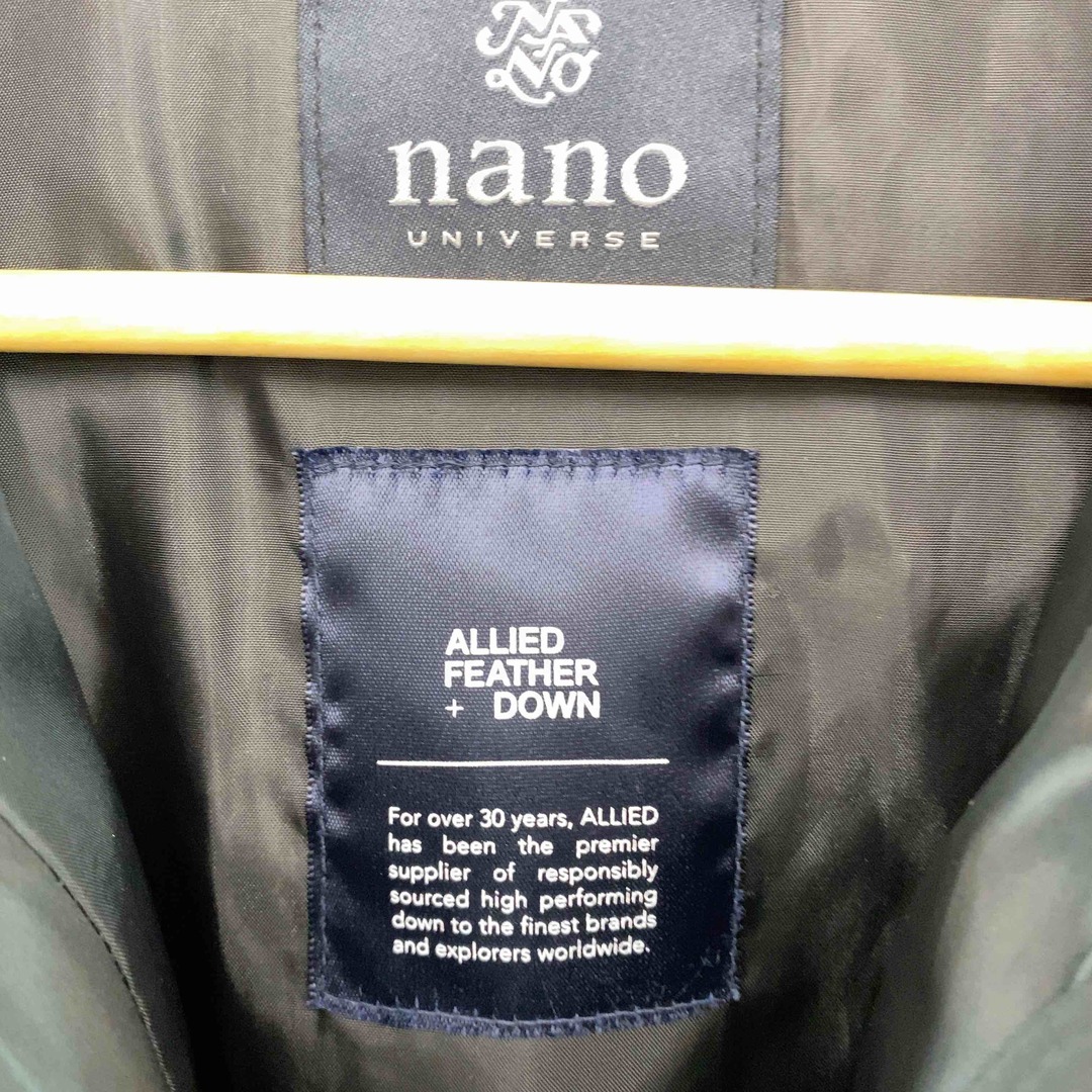 nano universe ナノユニバース レディース ダウンコート 黒 レディースのジャケット/アウター(ダウンコート)の商品写真