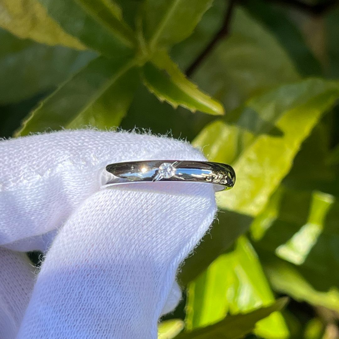 新品✨ PT900 Ring　カップルリング　女性用　結婚指輪　プロポーズリング レディースのアクセサリー(リング(指輪))の商品写真