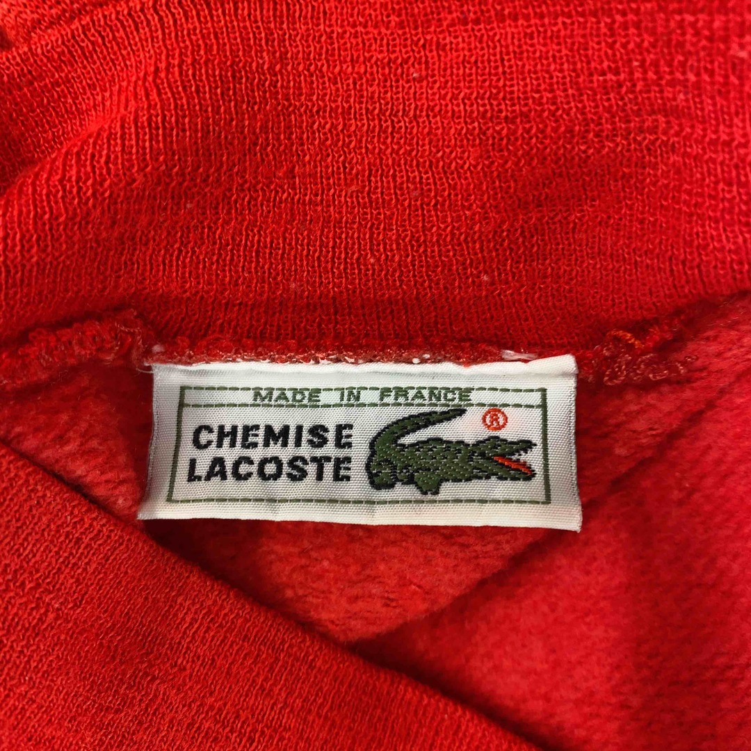 LACOSTE(ラコステ)のLACOSTE ラコステ メンズ スウェット フレラコ 70s ヴィンテージ フランス製 シュミーズラコステ レッド メンズのトップス(スウェット)の商品写真