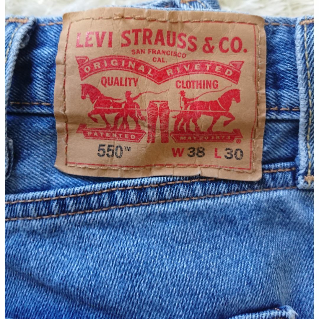 Levi's - リーバイス550 ジーンズ リラックスフィット 無地 綿 Levi's - リーバイス550 ジーンズ リラックスフィット 無地 綿