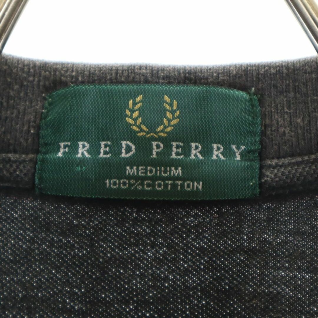 FRED PERRY(フレッドペリー)のフレッドペリー 半袖 ハーフボタン ポロシャツ M ブラック FRED PERRY メンズ 古着 【240325】 メンズのトップス(ポロシャツ)の商品写真