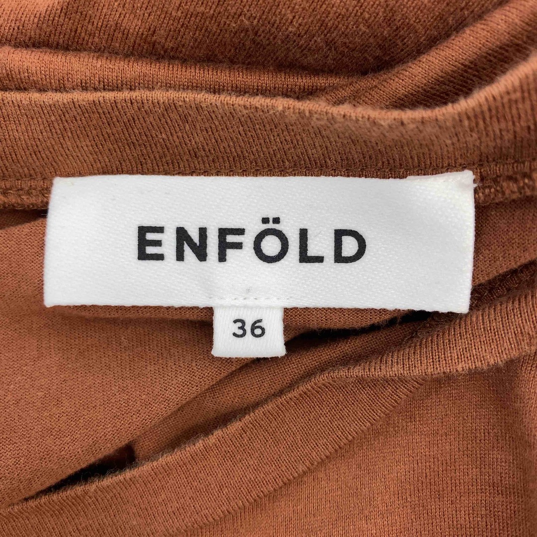 ENFOLD(エンフォルド)のENFOLD エンフォルド ブラウン 無地 シンプル レディース その他ワンピース レディースのワンピース(ロングワンピース/マキシワンピース)の商品写真
