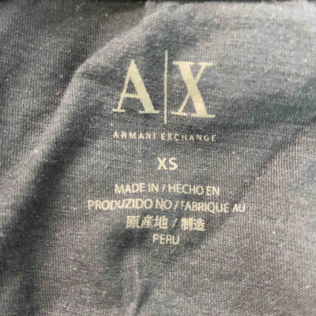 ARMANI EXCHANGE(アルマーニエクスチェンジ)のARMANI EXCHANGE アルマーニエクスチェンジ レディース Tシャツ 半袖  Vネック ブラック レディースのトップス(Tシャツ(半袖/袖なし))の商品写真