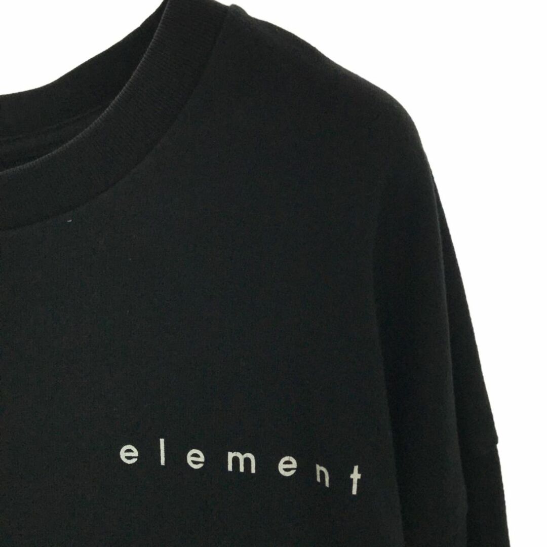 ELEMENT(エレメント)のエレメント ロゴプリント 長袖 Tシャツ XL ブラック ELEMENT ロンT メンズ 古着 【240325】 メンズのトップス(Tシャツ/カットソー(七分/長袖))の商品写真