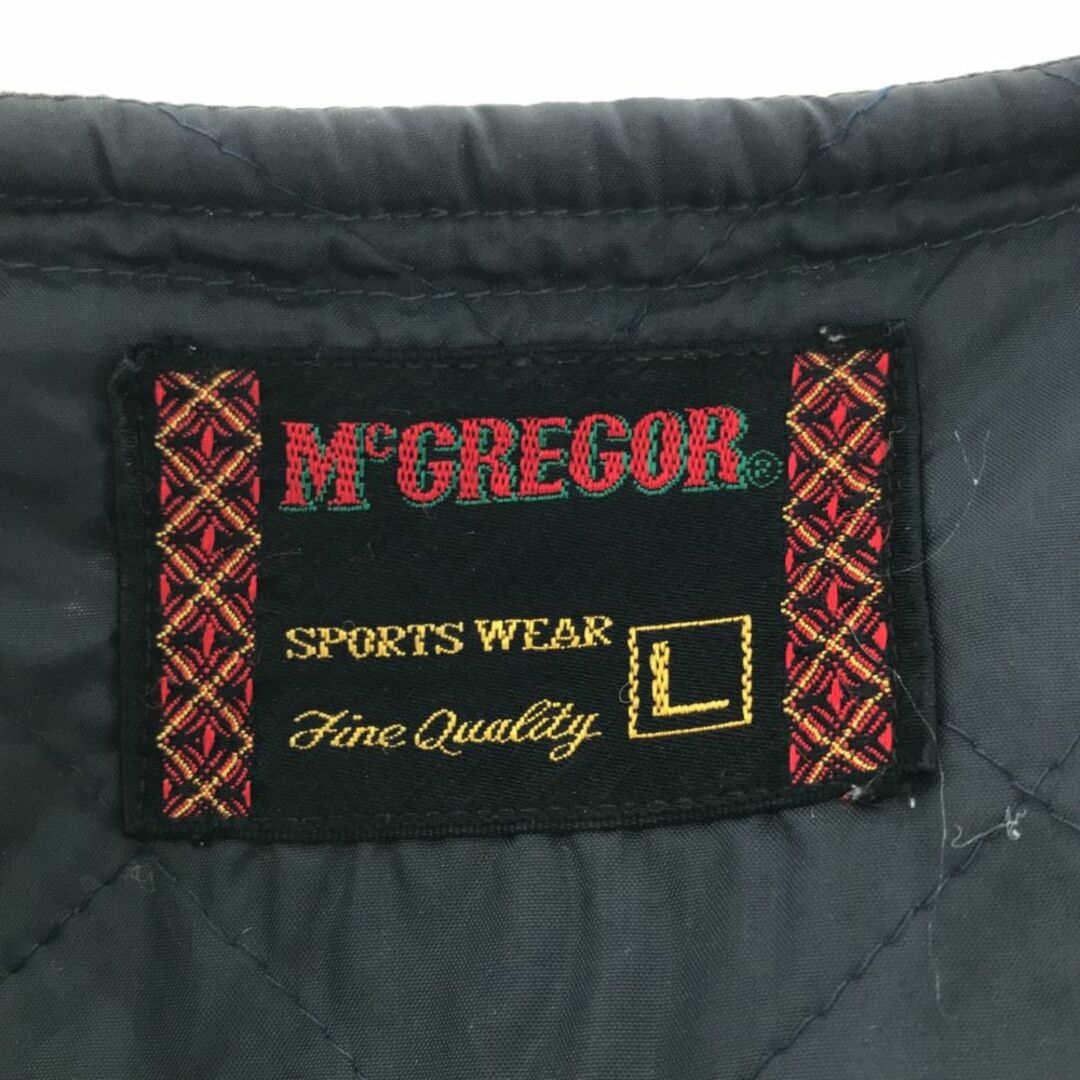 McGREGOR(マックレガー)のマックレガー 日本製 中綿 ベスト L ネイビー McGregor メンズ 古着 【240325】 メンズのトップス(ベスト)の商品写真