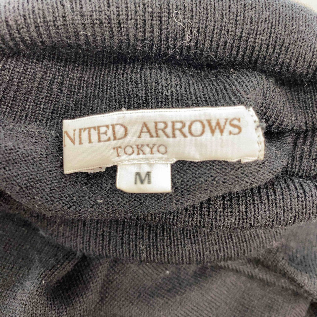 UNITED ARROWS(ユナイテッドアローズ)のUNITED ARROWS ユナイテッドアローズ ブラック 無地 シンプル メンズ ニット/セーター メンズのトップス(ニット/セーター)の商品写真