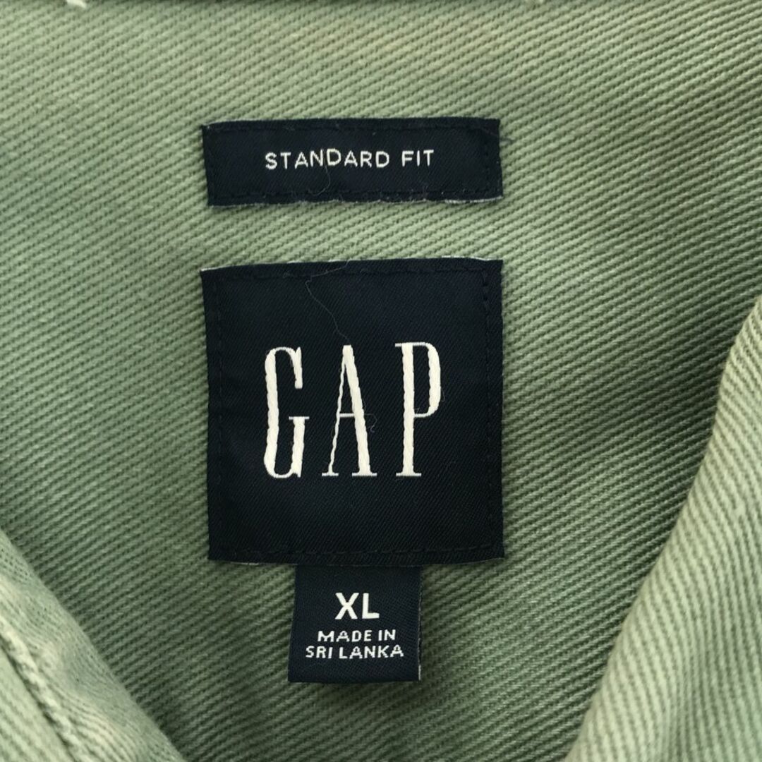 GAP(ギャップ)のギャップ 長袖 コットンシャツ XL グリーン系 GAP メンズ 古着 【240325】 メンズのトップス(シャツ)の商品写真