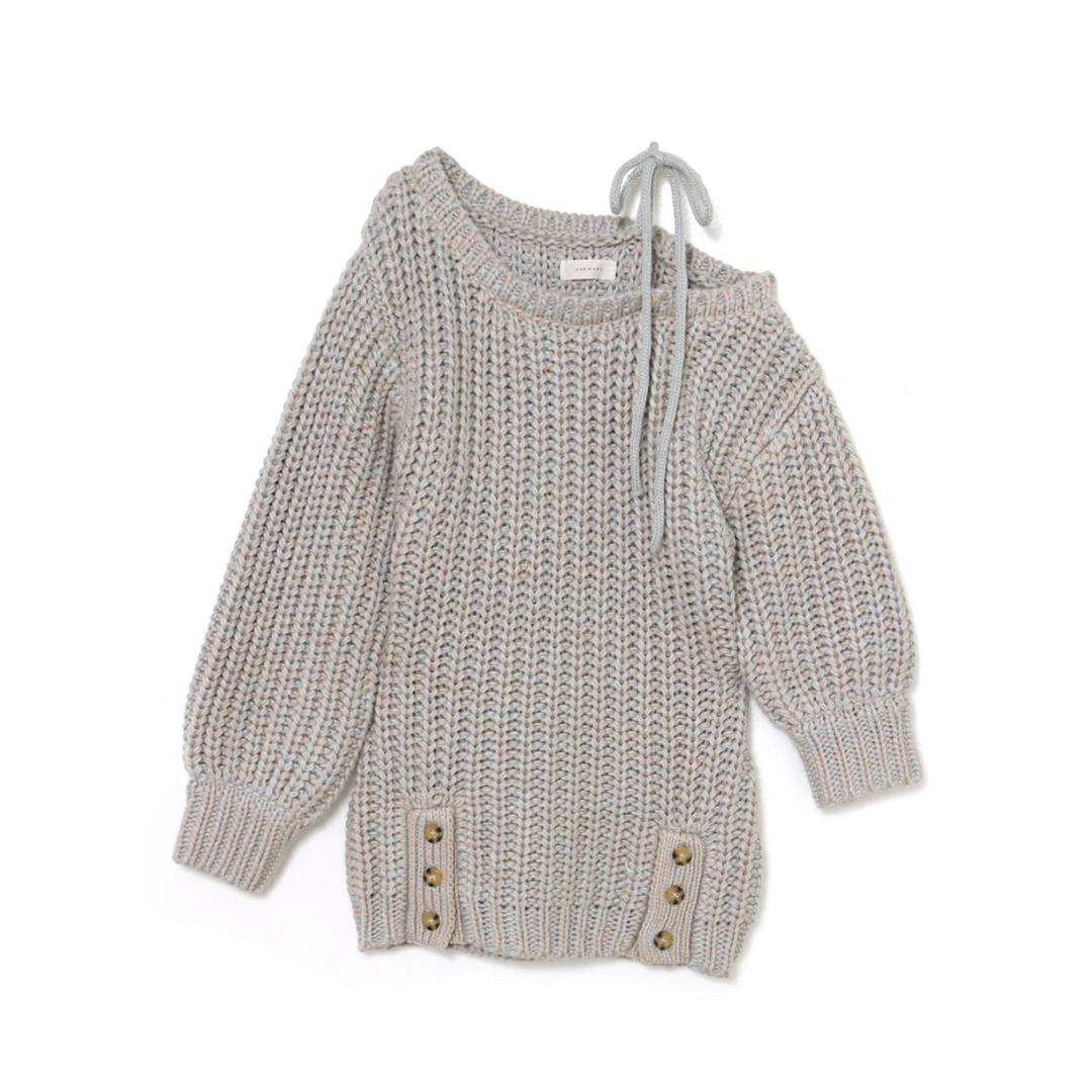 Bubbles(バブルス)のandmary mia ribbon knit mini dress レディースのワンピース(ミニワンピース)の商品写真