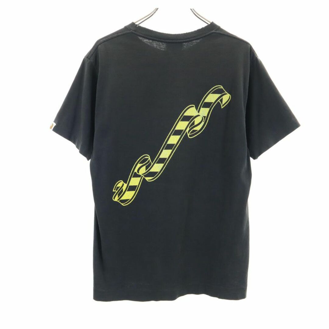 A BATHING APE(アベイシングエイプ)のアベイシングエイプ 日本製 半袖 Tシャツ M 黒 A BATHING APE メンズ 古着 【240325】 メール便可 メンズのトップス(Tシャツ/カットソー(半袖/袖なし))の商品写真