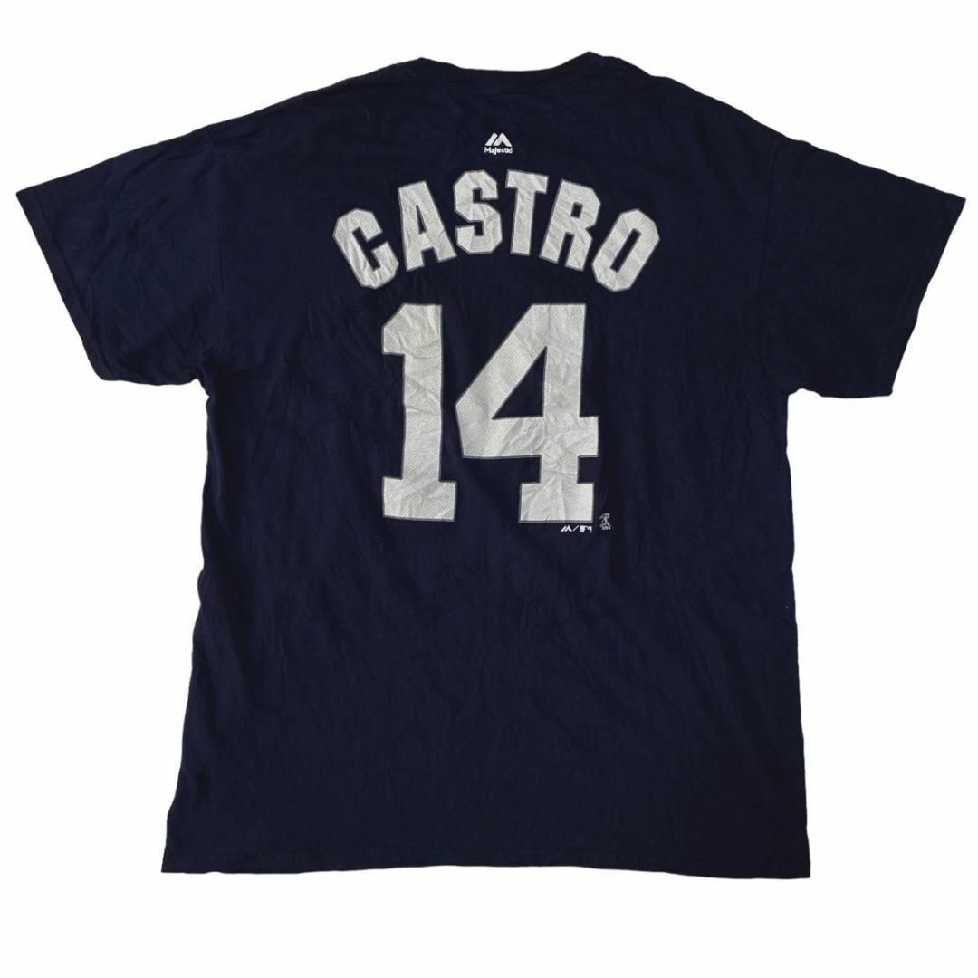 Majestic(マジェスティック)のMajestic 半袖Tシャツ MLB ヤンキース 14 カストロ x20① メンズのトップス(Tシャツ/カットソー(半袖/袖なし))の商品写真