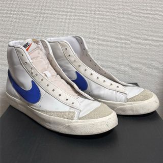 ナイキ(NIKE)のNIKE mid'77 ブレーザーハイ ホワイト ブルー(スニーカー)