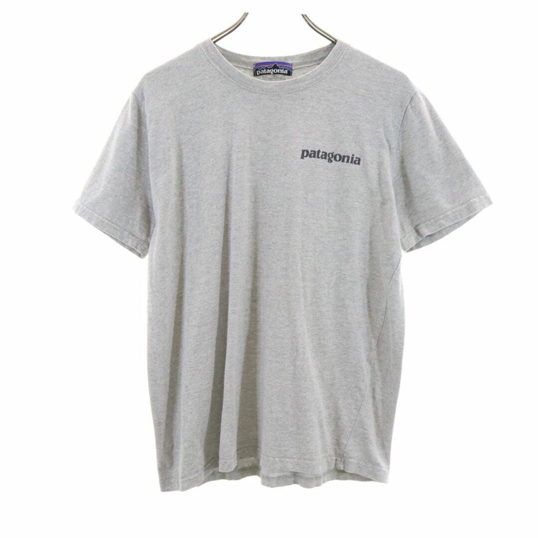 patagonia(パタゴニア)のパタゴニア アウトドア 両面プリント 半袖 Tシャツ グレー patagonia メンズ 古着 【240325】 メール便可 メンズのトップス(Tシャツ/カットソー(半袖/袖なし))の商品写真