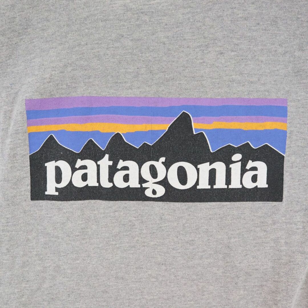 patagonia(パタゴニア)のパタゴニア アウトドア 両面プリント 半袖 Tシャツ グレー patagonia メンズ 古着 【240325】 メール便可 メンズのトップス(Tシャツ/カットソー(半袖/袖なし))の商品写真