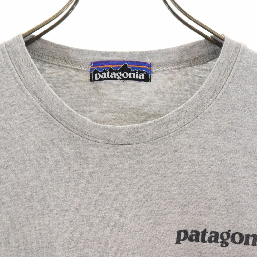 patagonia(パタゴニア)のパタゴニア アウトドア 両面プリント 半袖 Tシャツ グレー patagonia メンズ 古着 【240325】 メール便可 メンズのトップス(Tシャツ/カットソー(半袖/袖なし))の商品写真