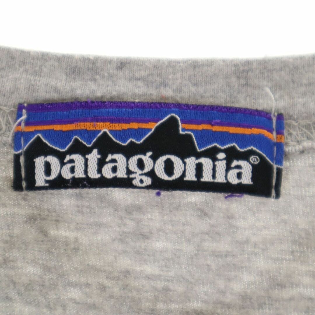 patagonia(パタゴニア)のパタゴニア アウトドア 両面プリント 半袖 Tシャツ グレー patagonia メンズ 古着 【240325】 メール便可 メンズのトップス(Tシャツ/カットソー(半袖/袖なし))の商品写真