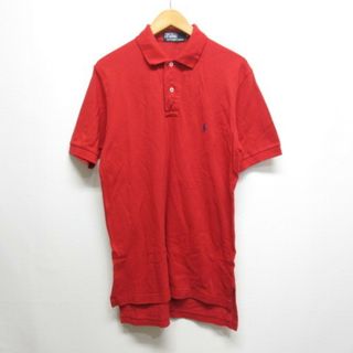 ポロラルフローレン(POLO RALPH LAUREN)のポロ バイ ラルフローレン 半袖 鹿の子 ポロシャツ M 赤 レッド 正規品(ポロシャツ)