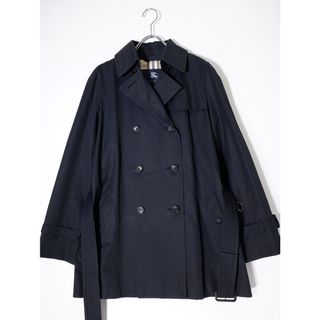 BURBERRY - BURBERRY LONDON/バーバリー ロンドン 裏地ノバチェック水牛の角ボタン 定番コットンギャバトレンチコート【36】【LCTA74413】