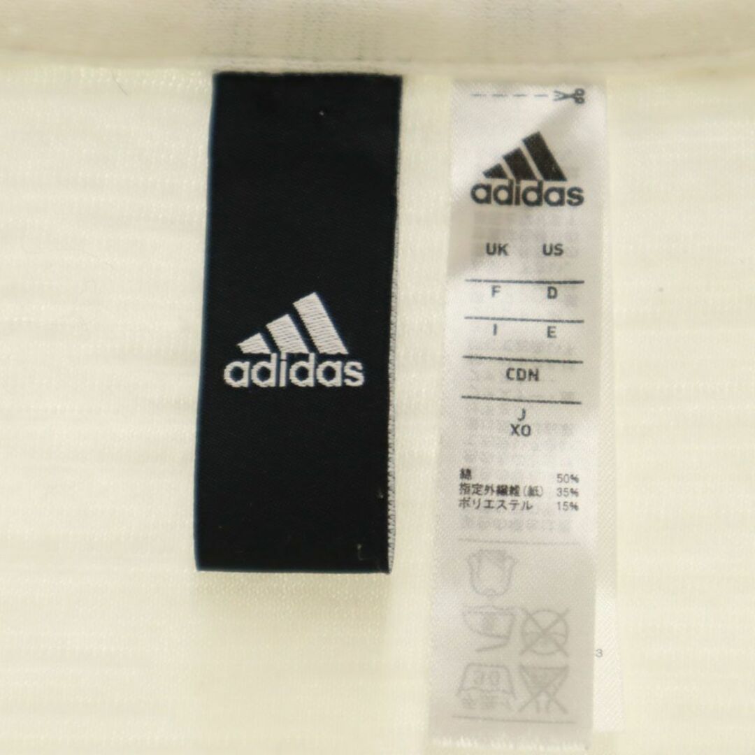 adidas(アディダス)のアディダス 長袖 シャツ XO ホワイト系 adidas ビッグサイズ メンズ 古着 【240325】 メンズのトップス(シャツ)の商品写真