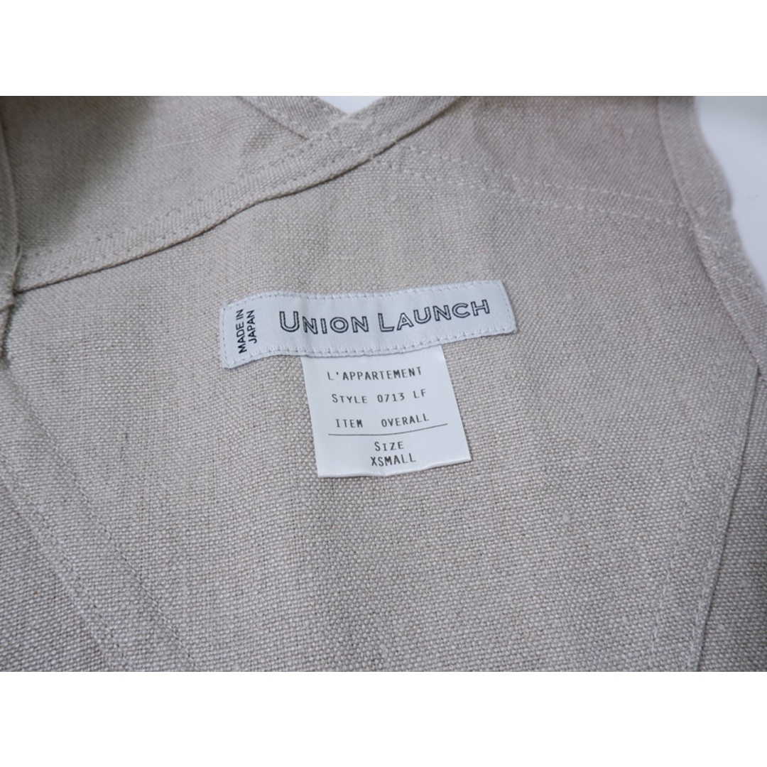 L'Appartement DEUXIEME CLASSE(アパルトモンドゥーズィエムクラス)のUNION LAUNCH/ユニオンランチ L'Appartementアパルトモン別注2021SS Linen Over All Skirtリネンオーバーオールスカート【XS/36】【LTUA74051】 レディースのパンツ(オールインワン)の商品写真