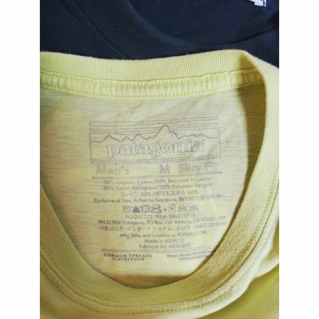 patagonia(パタゴニア)のパタゴニア（Patagonia）　半袖　Tシャツ　ロゴ　Mサイズ メンズのトップス(Tシャツ/カットソー(半袖/袖なし))の商品写真