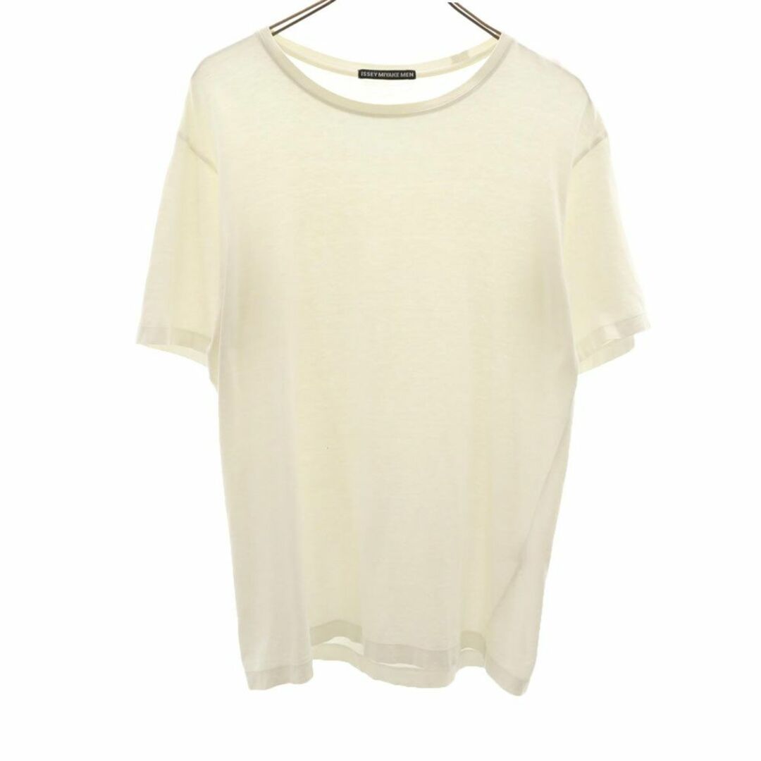 ISSEY MIYAKE(イッセイミヤケ)のイッセイミヤケ 日本製 半袖 Tシャツ 2 ホワイト ISSEY MIYAKE メンズ 古着 【240325】 メール便可 メンズのトップス(Tシャツ/カットソー(半袖/袖なし))の商品写真