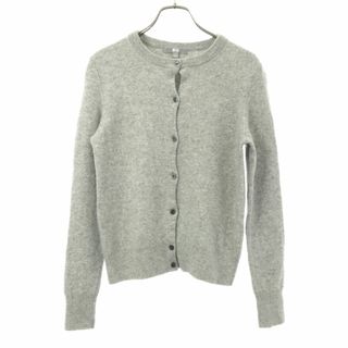 ユニクロ(UNIQLO)のユニクロ カシミヤ100％ 長袖 ニット カーディガン L グレー UNIQLO レディース 古着 【240325】(カーディガン)