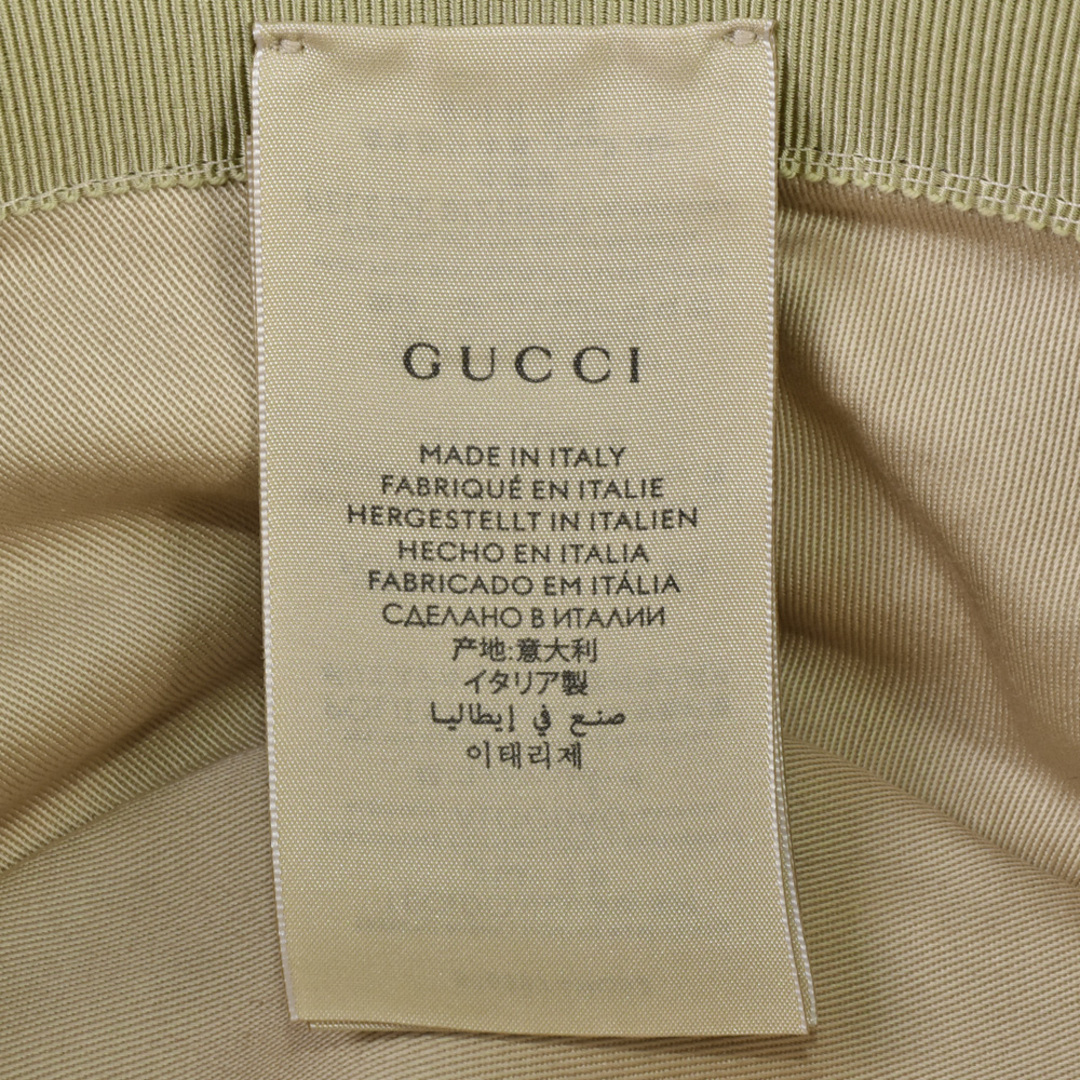 Gucci(グッチ)のグッチ GUCCI GGキャンバス フェドラハット ハット GGキャンバス レザー 546587 ベージュ Mサイズ バケットハット 帽子【中古】 レディースの帽子(ハット)の商品写真