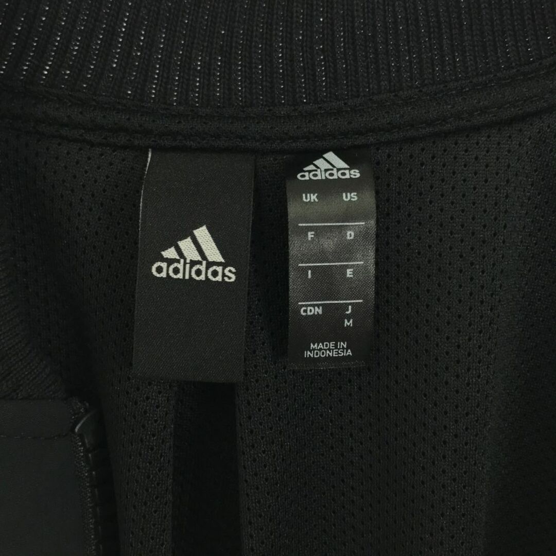 adidas(アディダス)のアディダス 長袖 ブルゾン M ブラック adidas ジップジャケット レディース 古着 【240325】 レディースのジャケット/アウター(ブルゾン)の商品写真