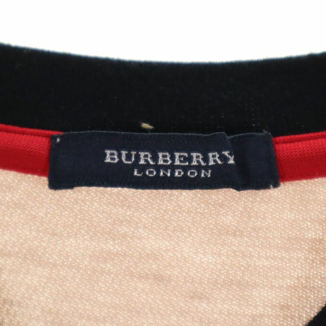 BURBERRY(バーバリー)のバーバリーロンドン 日本製 半袖 Vネック Tシャツ L ベージュ系 BURBERRY LONDON メンズ 古着 【240325】 メンズのトップス(Tシャツ/カットソー(半袖/袖なし))の商品写真