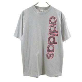 アディダス(adidas)のアディダス 90s USA製 オールド 半袖 Tシャツ M グレー系 adidas メンズ 古着 【240325】 メール便可(Tシャツ/カットソー(半袖/袖なし))