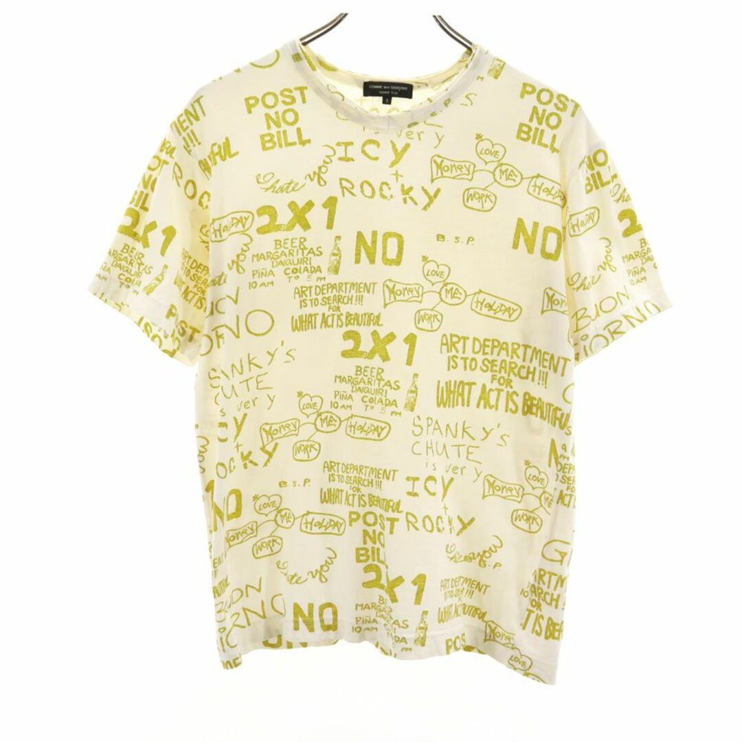 COMME des GARCONS HOMME PLUS(コムデギャルソンオムプリュス)のコムデギャルソンオムプリュス 2006年 半袖 Tシャツ S ホワイト系 COMME des GARCONS HOMME PLUS メンズ 古着 【240325】 メール便可 メンズのトップス(Tシャツ/カットソー(半袖/袖なし))の商品写真