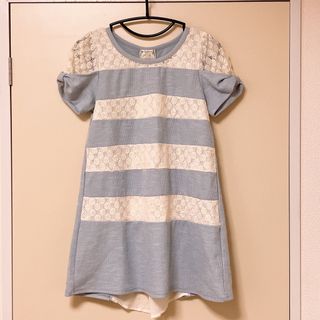 アクシーズファム(axes femme)の【axes femme】ワンピース　ブルー　レース　M(ミニワンピース)