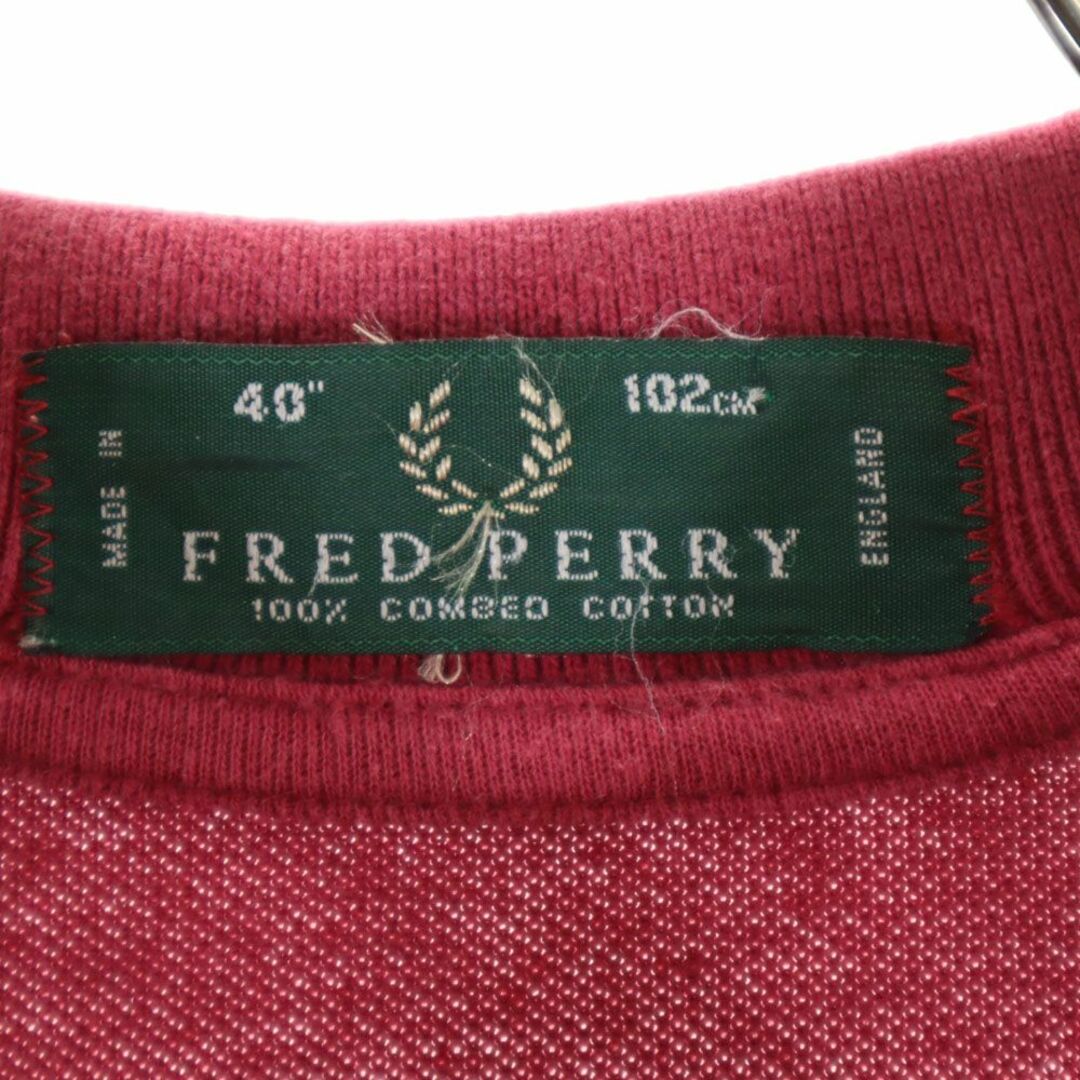 FRED PERRY(フレッドペリー)のフレッドペリー イギリス製 半袖 ポロシャツ 40 メンズのトップス(ポロシャツ)の商品写真